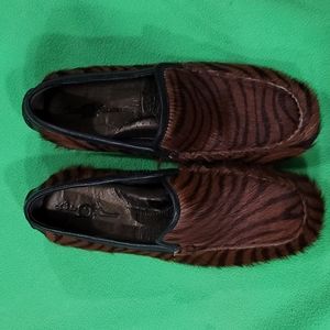 Born Women’s Animal Tiger Zebra Print Loafers/ Flats
